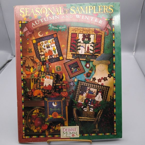 Vintage Quilting Patterns, Seasonal Samplers Book 2 by Debbie Mumm Autumn Winter - Picture 1 of 2